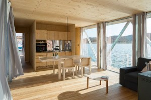 Kitchen-and-open-interior-the-Floatwing-in-wood