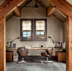 Rustic-home-office-with-sleek-live-edge-desk