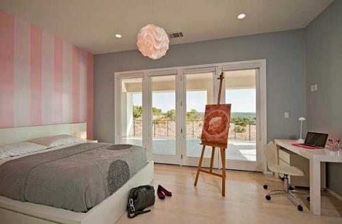 decorar-pintar-dormitorio-cuarto-habitacion-rayas-rosas-blancas